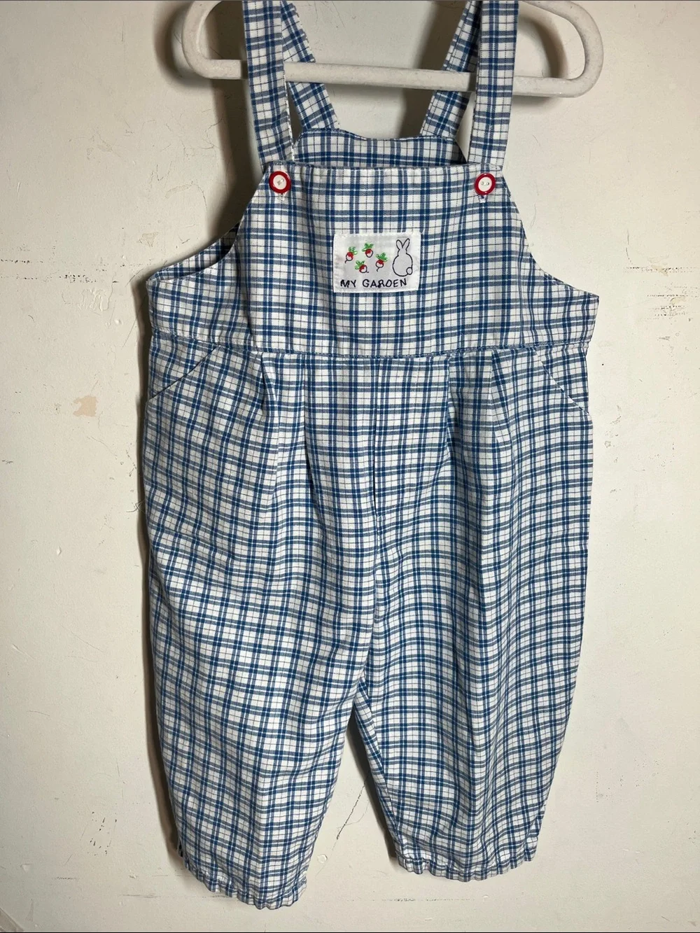 Vintage Toddler Overalls Sweet Potatoes USA Made